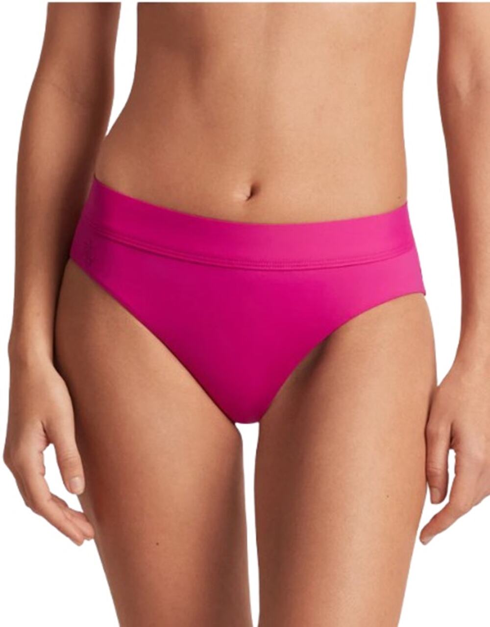 LAUREN RALPH LAUREN Classic Band Hipster Bikini Bottom Size 6 Freesia Pink NWT